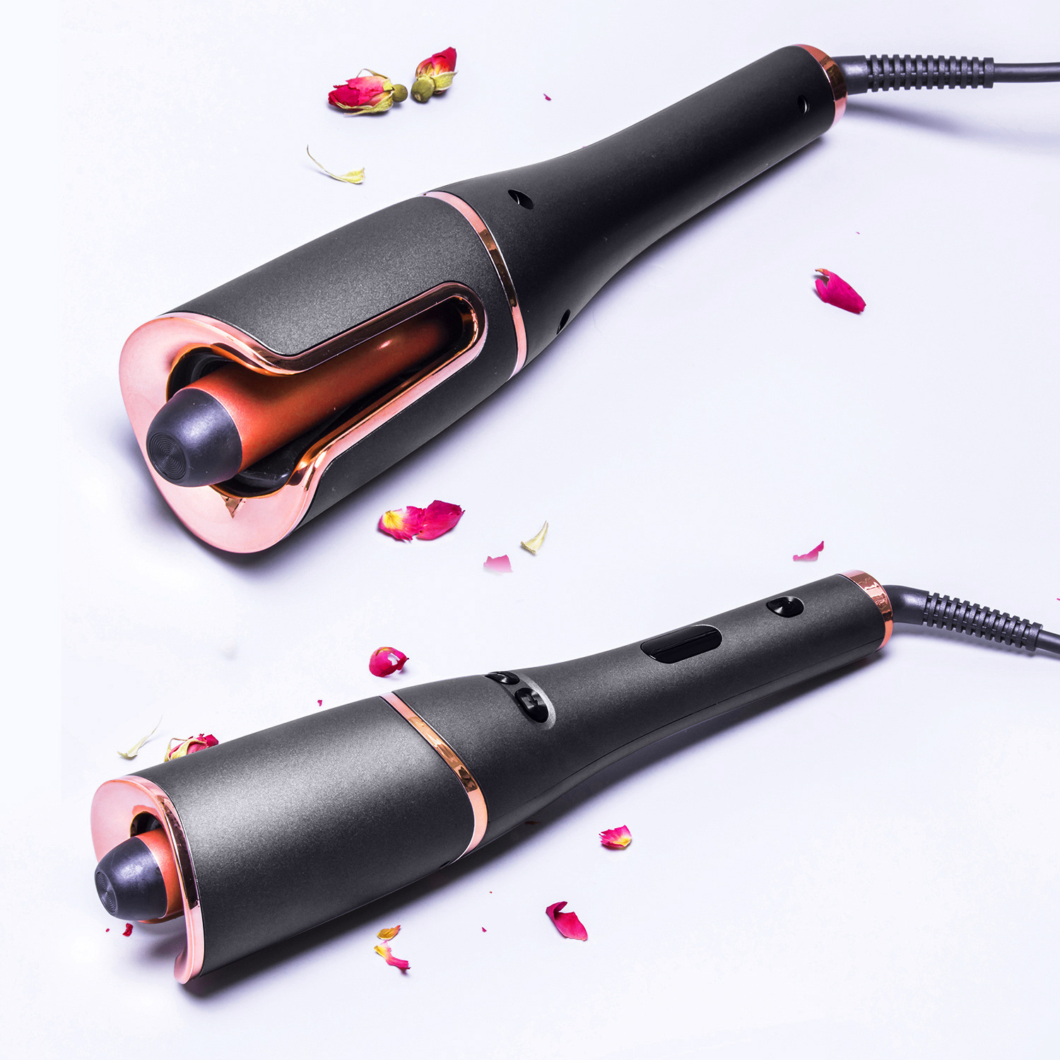 Cross-border lazy person curling iron, automatic curling without damaging hair, dry and wet dual-purpose rose curling, negative ion electric curling iron pic 11