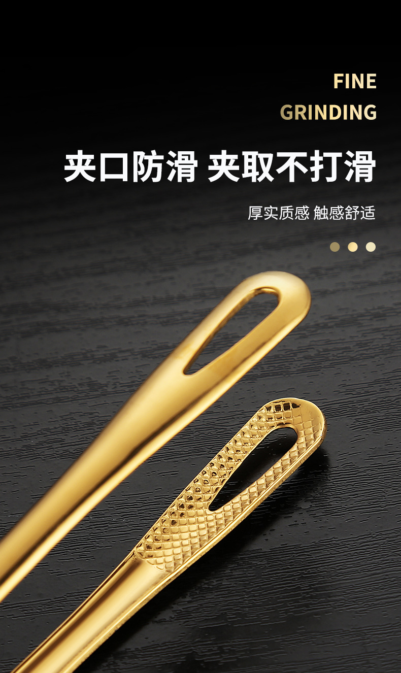 304不锈钢烤肉夹韩式烧烤夹牛排夹烤肉剪刀酒店自助餐食品夹详情8