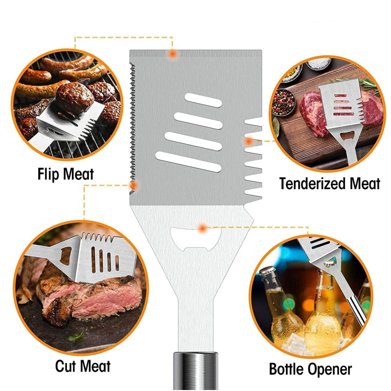 环亚 跨境小管柄烧烤多件套户外BBQ烧烤工具套装diy烧烤组合烤具详情5