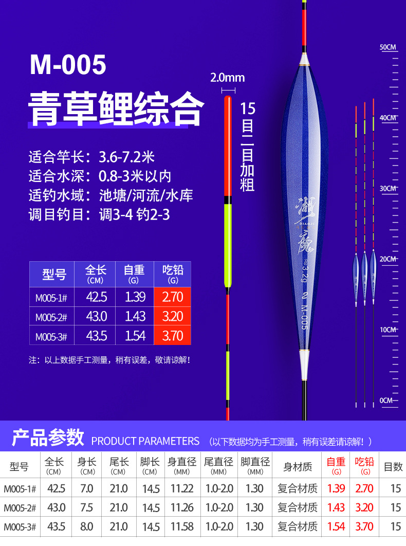 Wholesale float factory price, thickened and eye-catching fish float, highly sensitive crucian carp float, fishing gear, nano float, fishing gear, shallow water large object float pic 15
