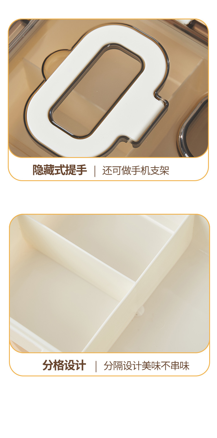 三格饭盒微波炉加热专用食品级外出便当盒轻便带饭学生上班族餐盒详情10