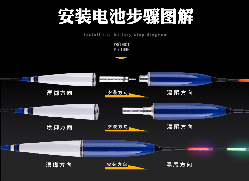 动力源425夜光漂电池丹尼富316电池浮漂电子鱼漂渔具电子漂批发详情26