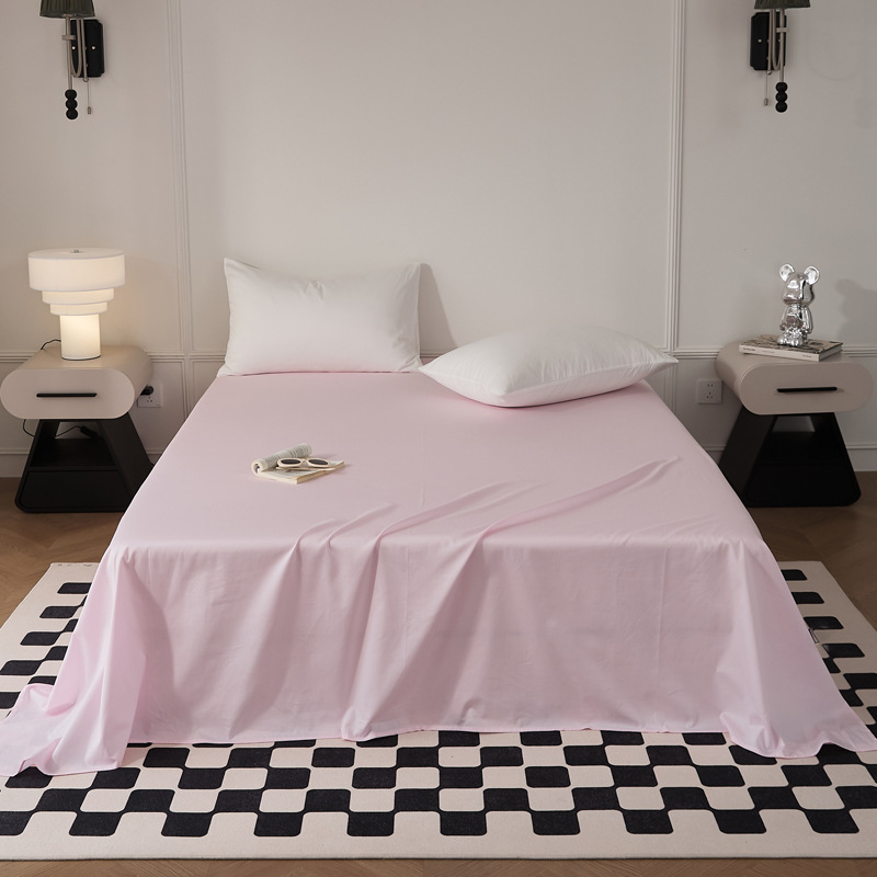 Single-piece quilt cover, pure cotton long-staple cotton bed sheet, bed cap, oversized quilt cover, skin-friendly single and double solid color bedding pic 65