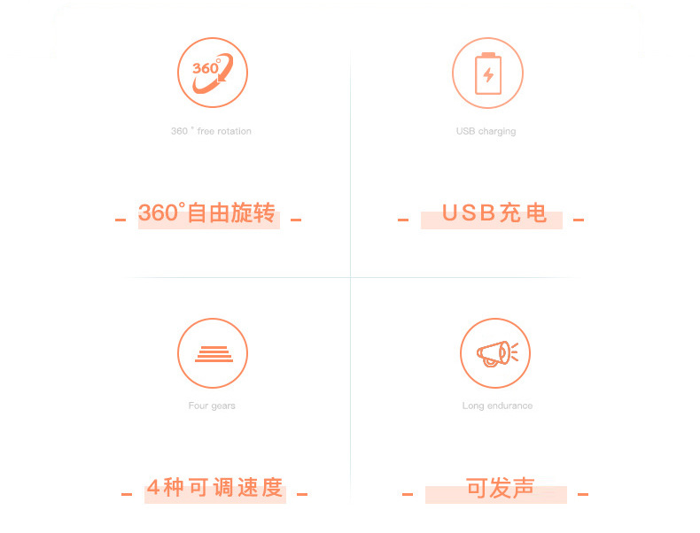 电动猫咪玩具智能逗猫解闷羽毛小猫玩具自动旋转USB猫转盘亚马逊详情4