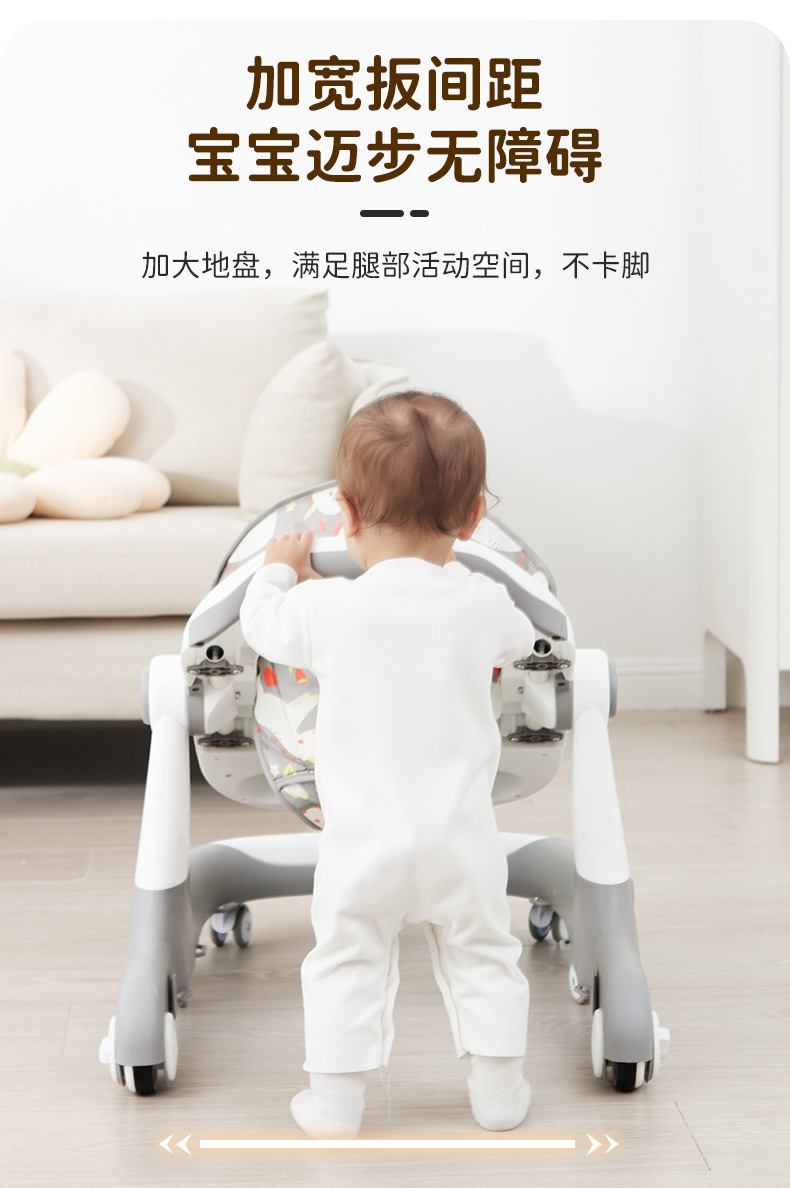 婴儿学步车防O型腿多功能防侧翻男女宝宝助步学走路车早教玩具车详情13