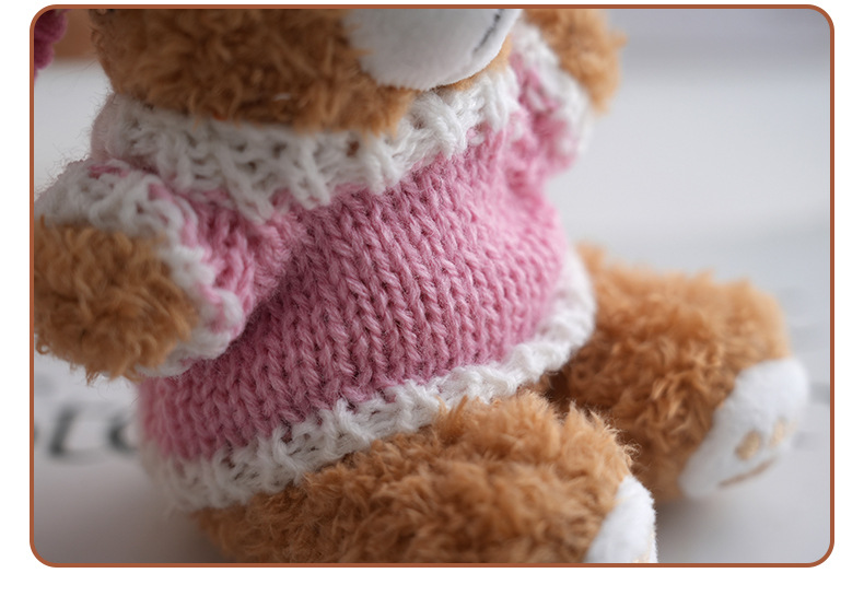 Cute internet-famous dress-up sweater, swimming goggles, exquisite cartoon dress-up bear, plush toy, bear bag and pendant pic 15