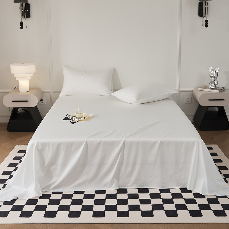 Single-piece quilt cover, pure cotton long-staple cotton bed sheet, bed cap, oversized quilt cover, skin-friendly single and double solid color bedding pic 44