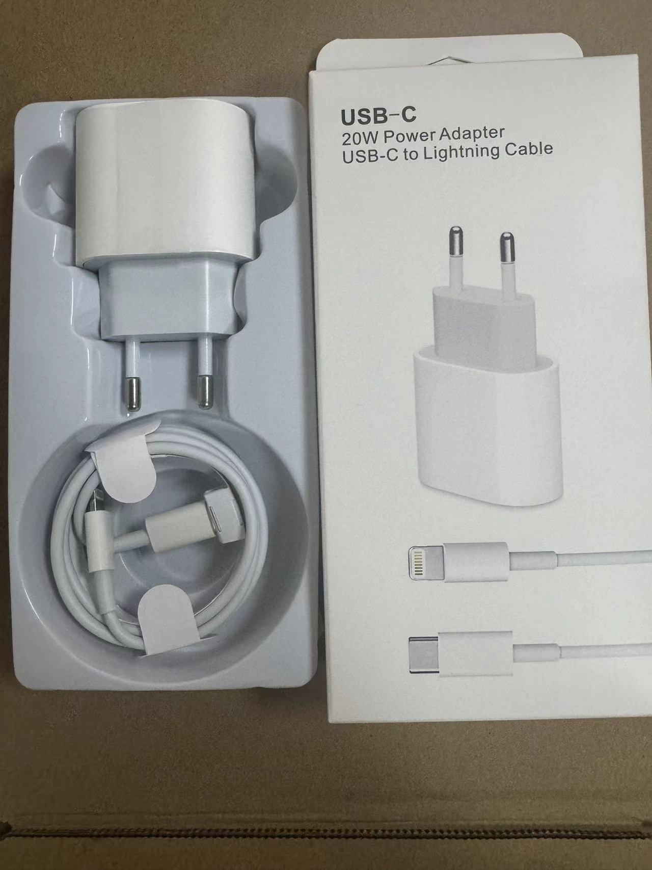 跨境PD20W澳规欧美英标快充充电器适用iphone1416苹果充电器套装详情6