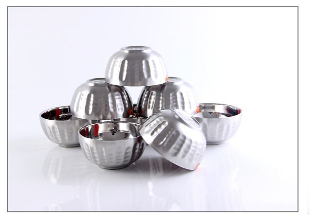 304不锈钢碗批发双层隔热学校食堂家用饭碗汤碗加厚铂金碗亮光碗详情10