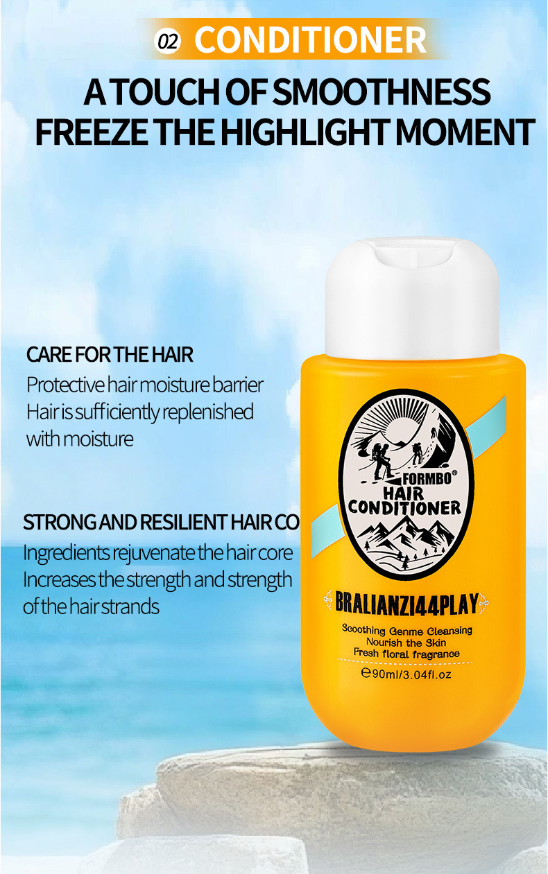 Cross-border exclusive FORMBO Hair Care Set: Smooth Shampoo, Deep Cleansing Body Wash, Smooth Hair Care pic 9