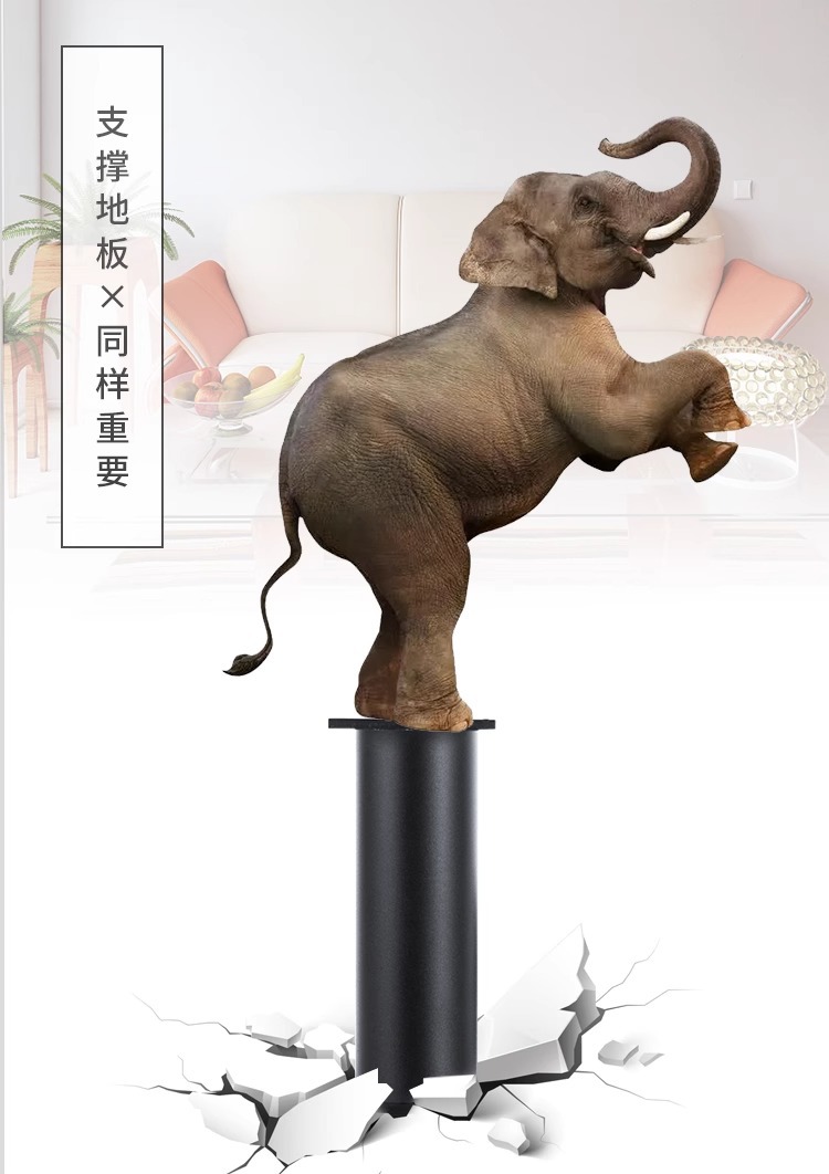 可调节柜脚家具脚垫伸缩防滑桌脚电视沙发床脚增高铝合金支撑柱脚详情4