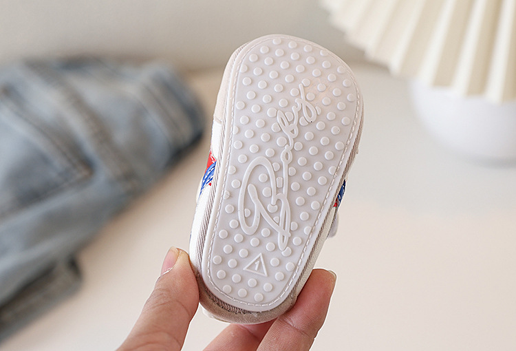 New Spring and Autumn baby sports shoes for boys and girls, color-blocking soft-soled baby shoes, soft-soled baby shoes for 0-1 year old toddlers, no single shoes that fall off pic 8