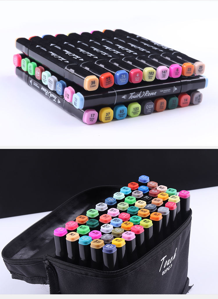 Touch马克笔48色彩色双头酒精油性美术绘画笔水彩笔颜色笔马克笔详情15