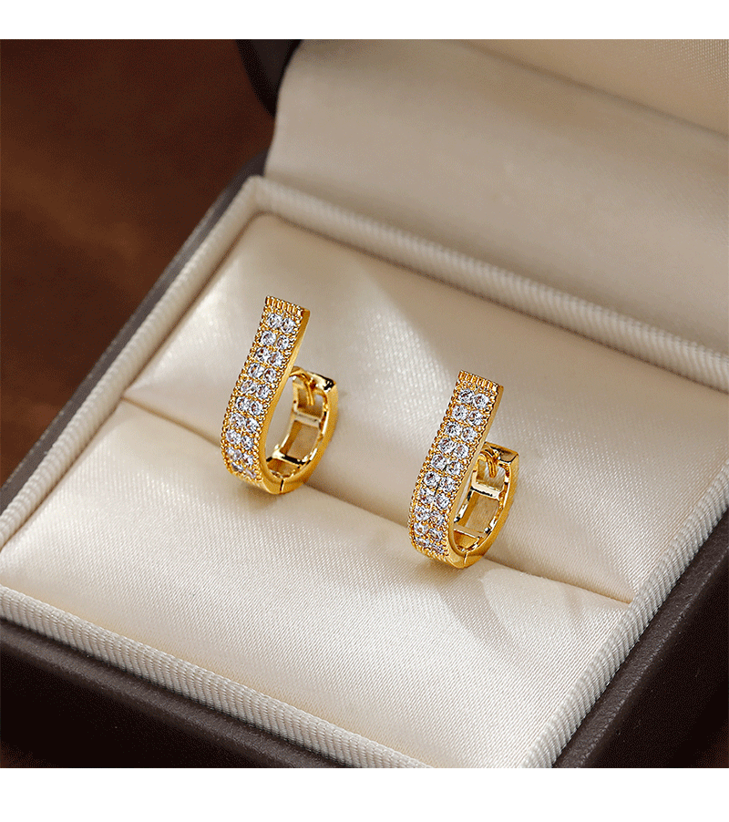 新款潮小众简约精致水钻耳扣女2026直播爆款耳环百搭高级感耳饰品详情2