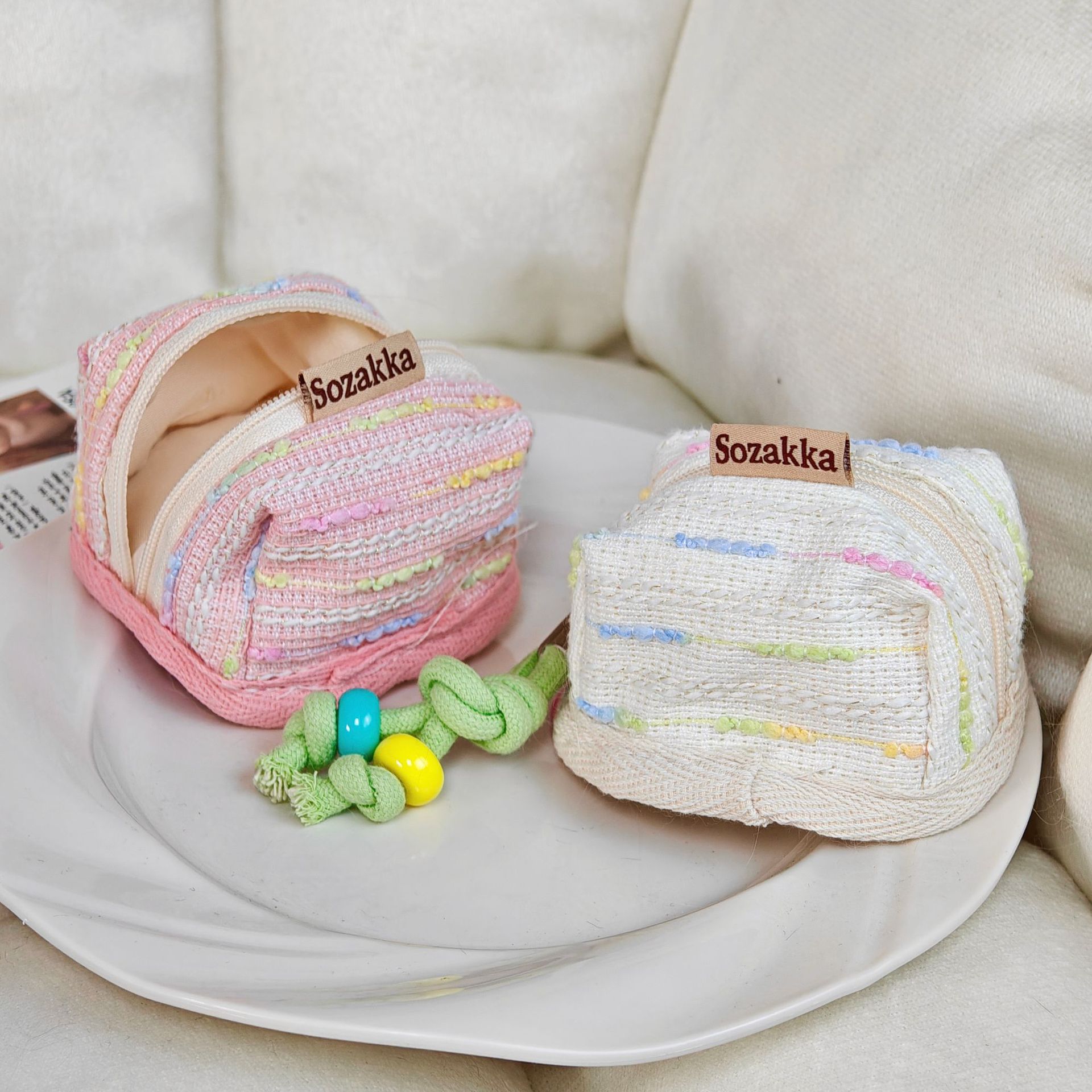 迷你小香风便携式苹果无线蓝牙耳机钥匙保护包收纳软布壳包收纳包详情13