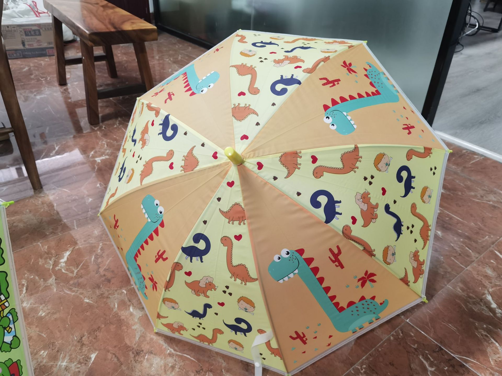 创意清新儿童雨伞卡通学生伞便携安全8骨自动长柄晴雨伞厂家批发详情11