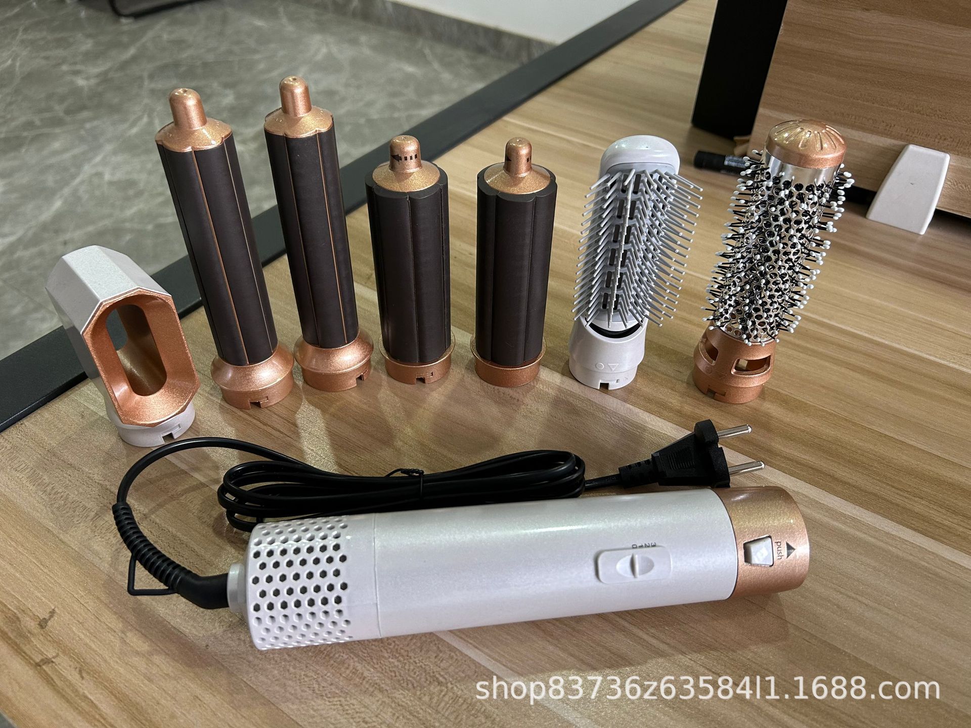 跨境热卖6合1卷发棒卷发器热风梳造型大波浪卷直发两用美发造型器详情27
