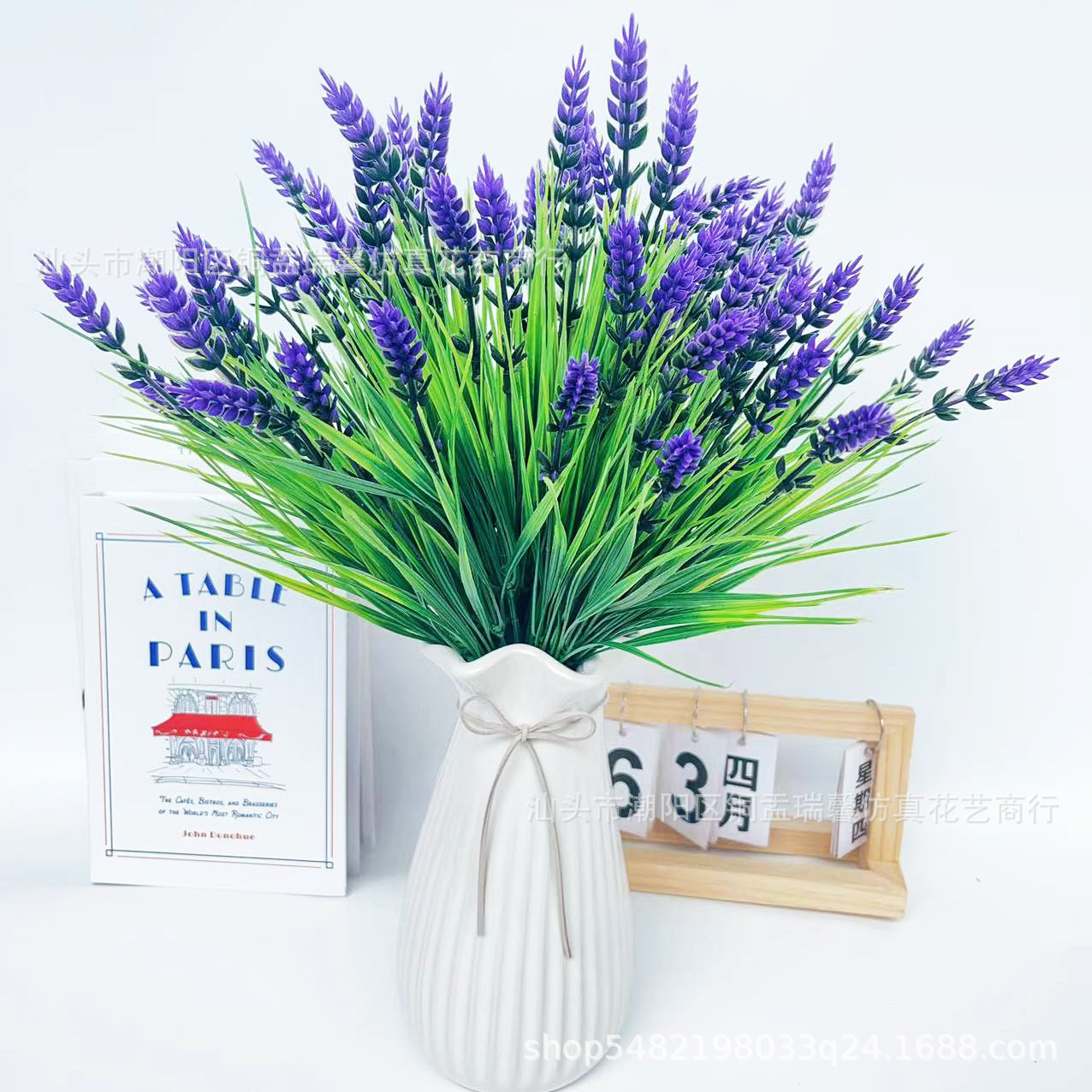 亚马逊户外人造花 仿真薰衣草仿真绿植家居装饰人造花假花批发详情7