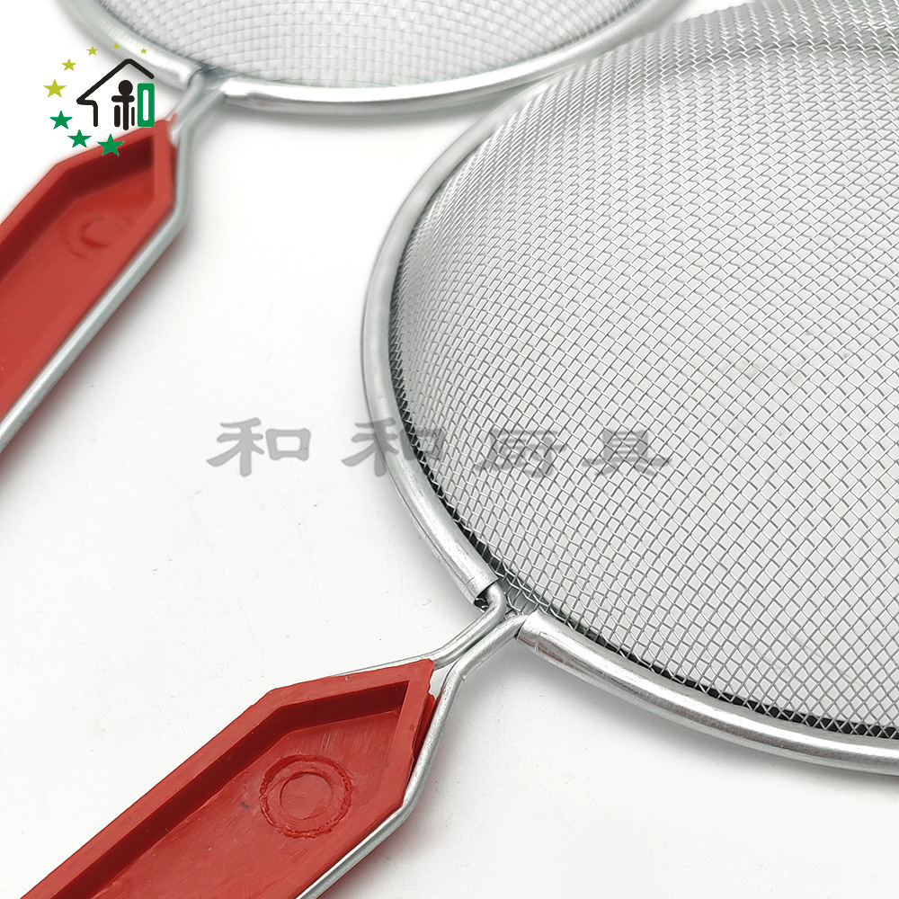 新品不锈钢线漏网漏家用双耳过滤油炸滤油漏勺厨房多用途油格批发网漏油格详情21