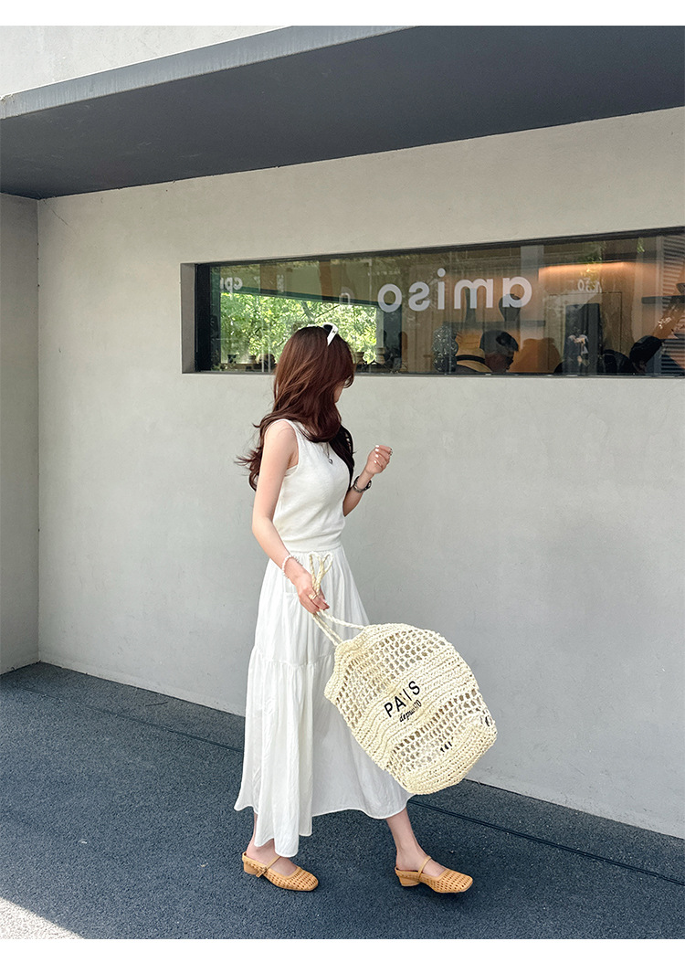 2025夏季新款镂空包头半拖鞋女夏季外穿休闲编织凉拖鞋沙滩女鞋详情29