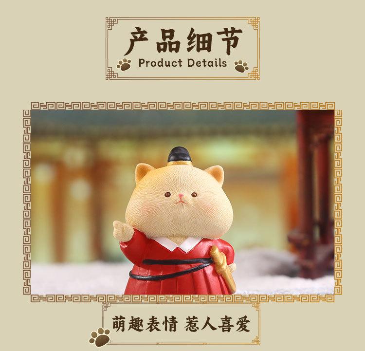 Meow Meow Long Live Blind Box, cartoon cute figurines, resin ornaments, creative dolls, trendy tabletop ornaments, blind box pic 10