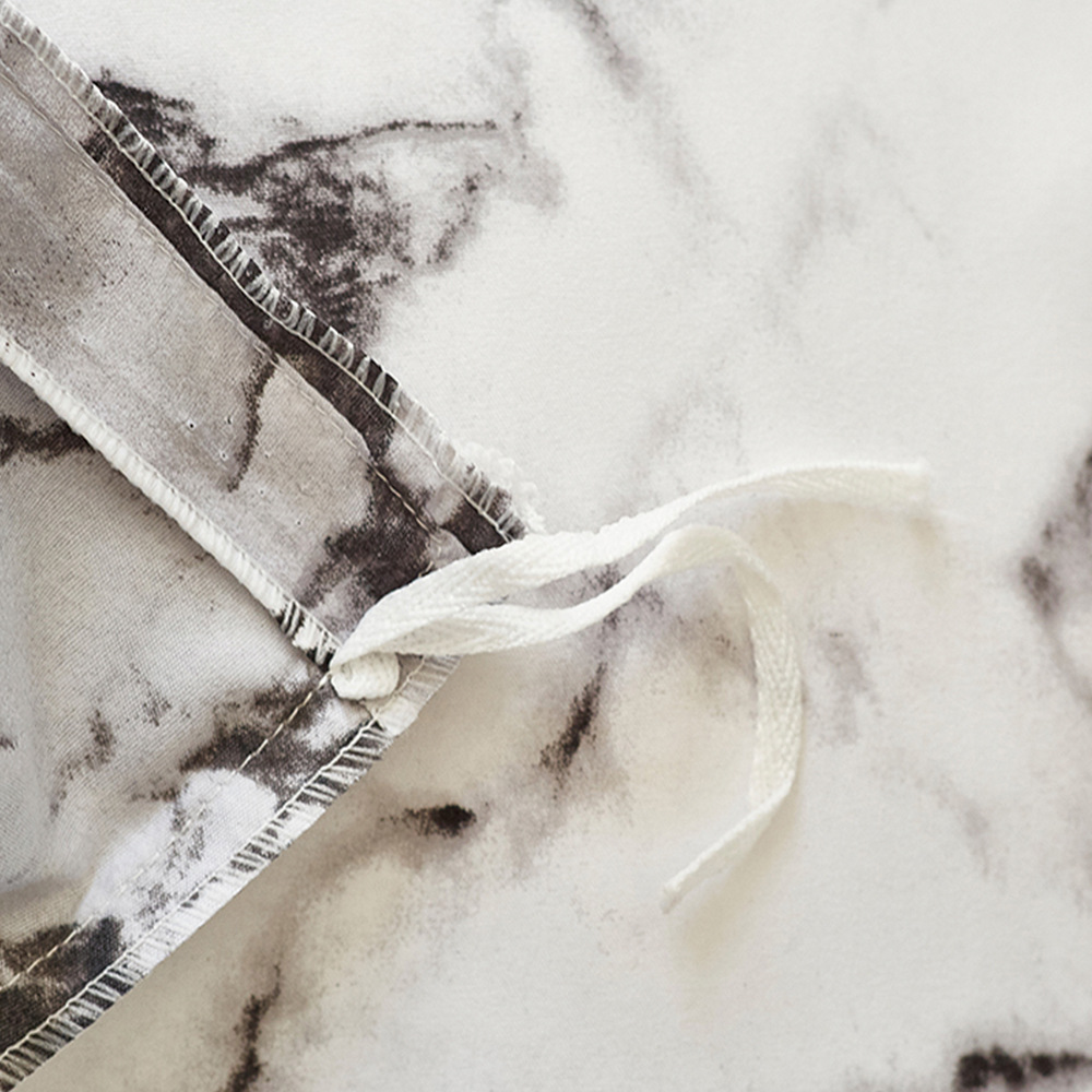 Amazon AliExpress wish Bedding: Marble-patterned solid plain quilt cover and bed sheet set of three or four pieces pic 4