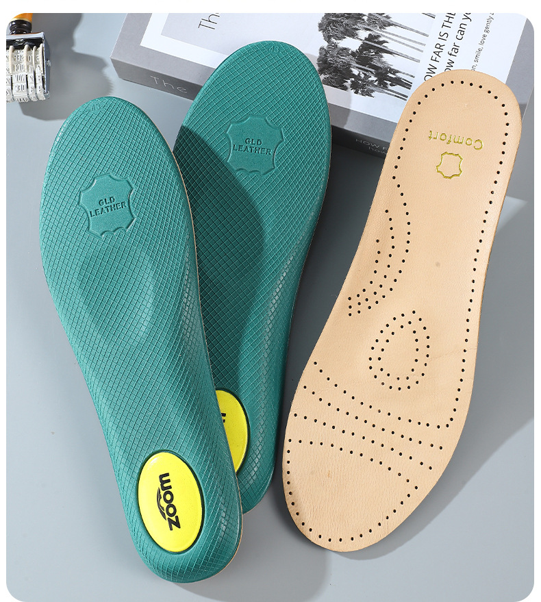Top layer sheepskin insole, genuine leather, sweat-absorbing, odor-proof, high-elasticity, shock-absorbing, business, casual, comfortable white shoes, Martin boots, sports pic 20