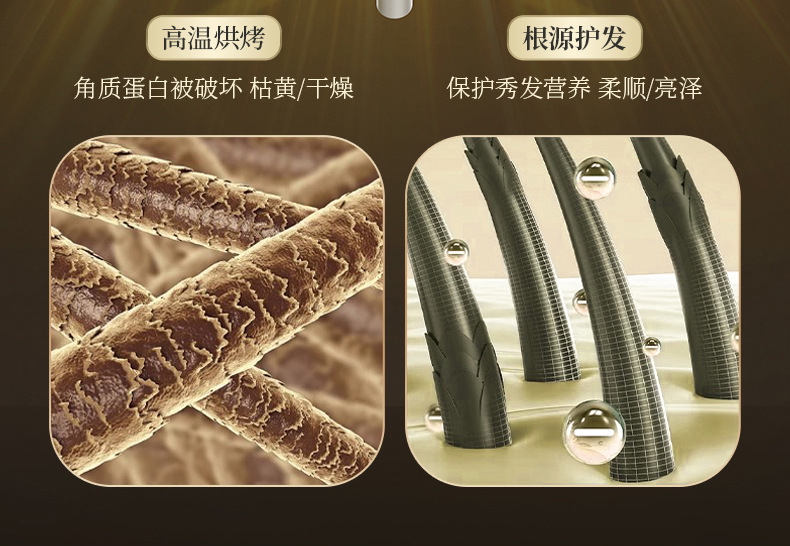 学生蓝光吹风机网红家用宿舍速干电吹风高速国标吹风筒一件起批详情24