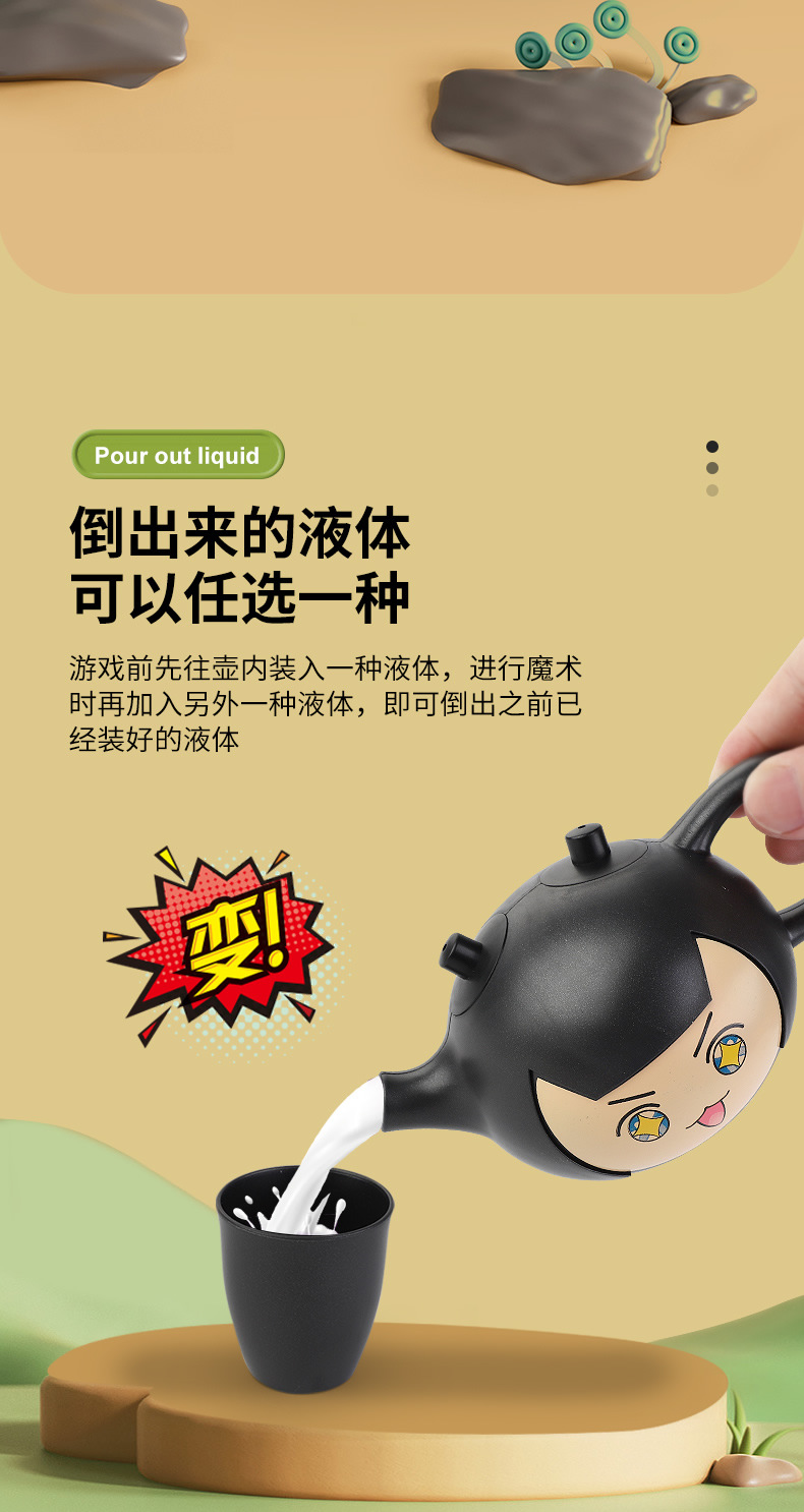 The Magic teapot glass tea brewing set, tea stove, teapot, glass tea brewing teapot, and glass tea boiling ware are portable and practical pic 10