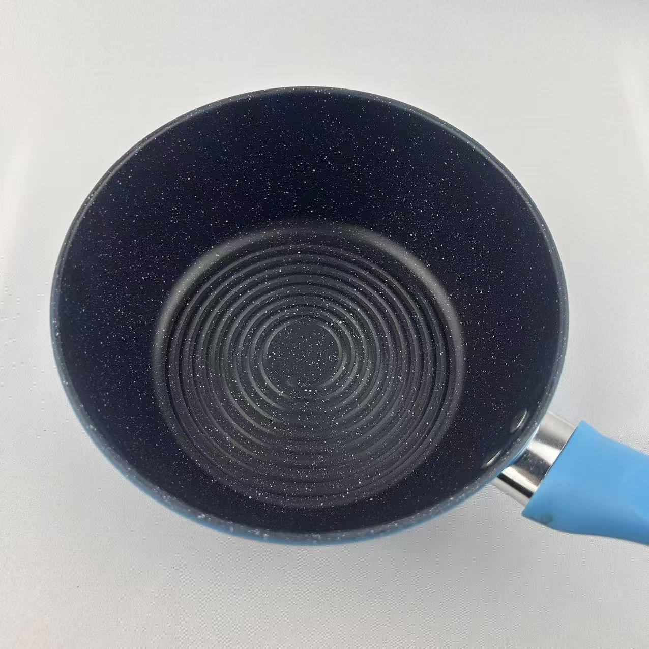 18cm household tourmaline non-stick pot, small milk pot, noodle cooking pot, non-stick pot, small pot for dormitory pic 8
