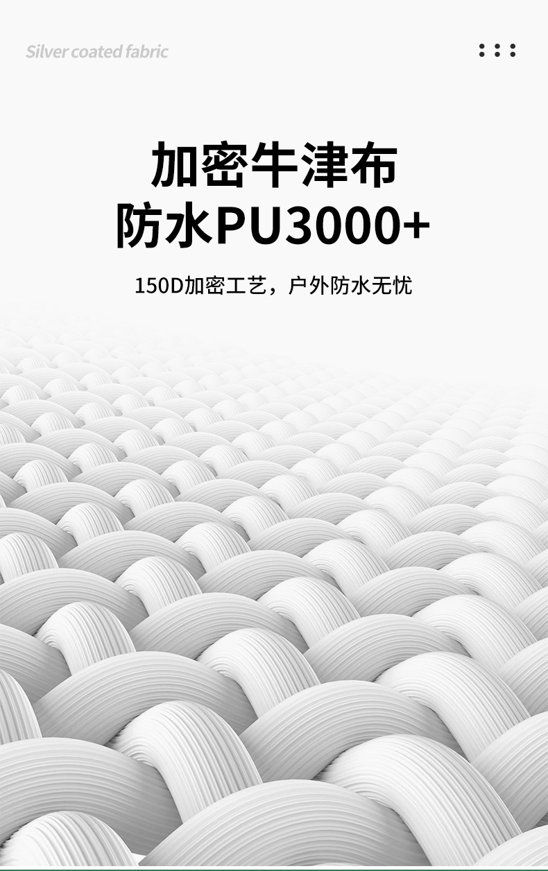 户外露营天幕帐篷定制印logo印字全遮光黑胶防晒野营凉棚防晒隔热详情5