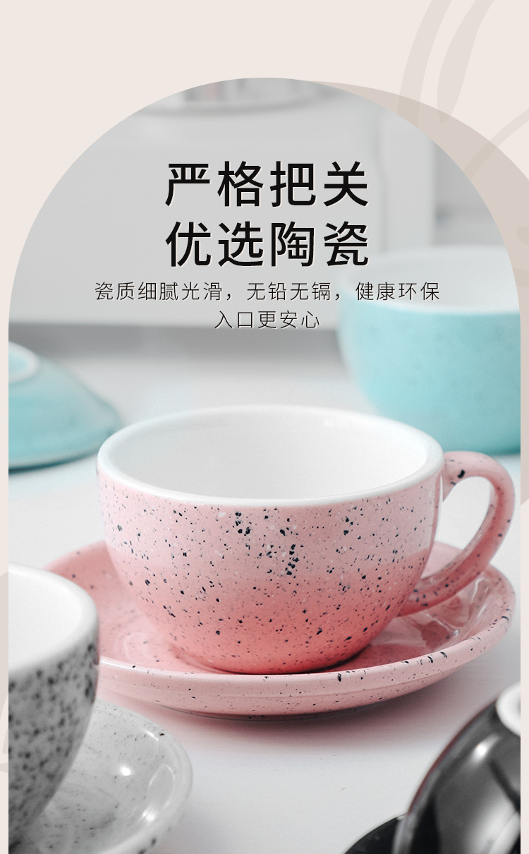 Professional latte art coffee cup and saucer set, coffee cups, latte, cappuccino cups, mugs, ceramic cups pic 7