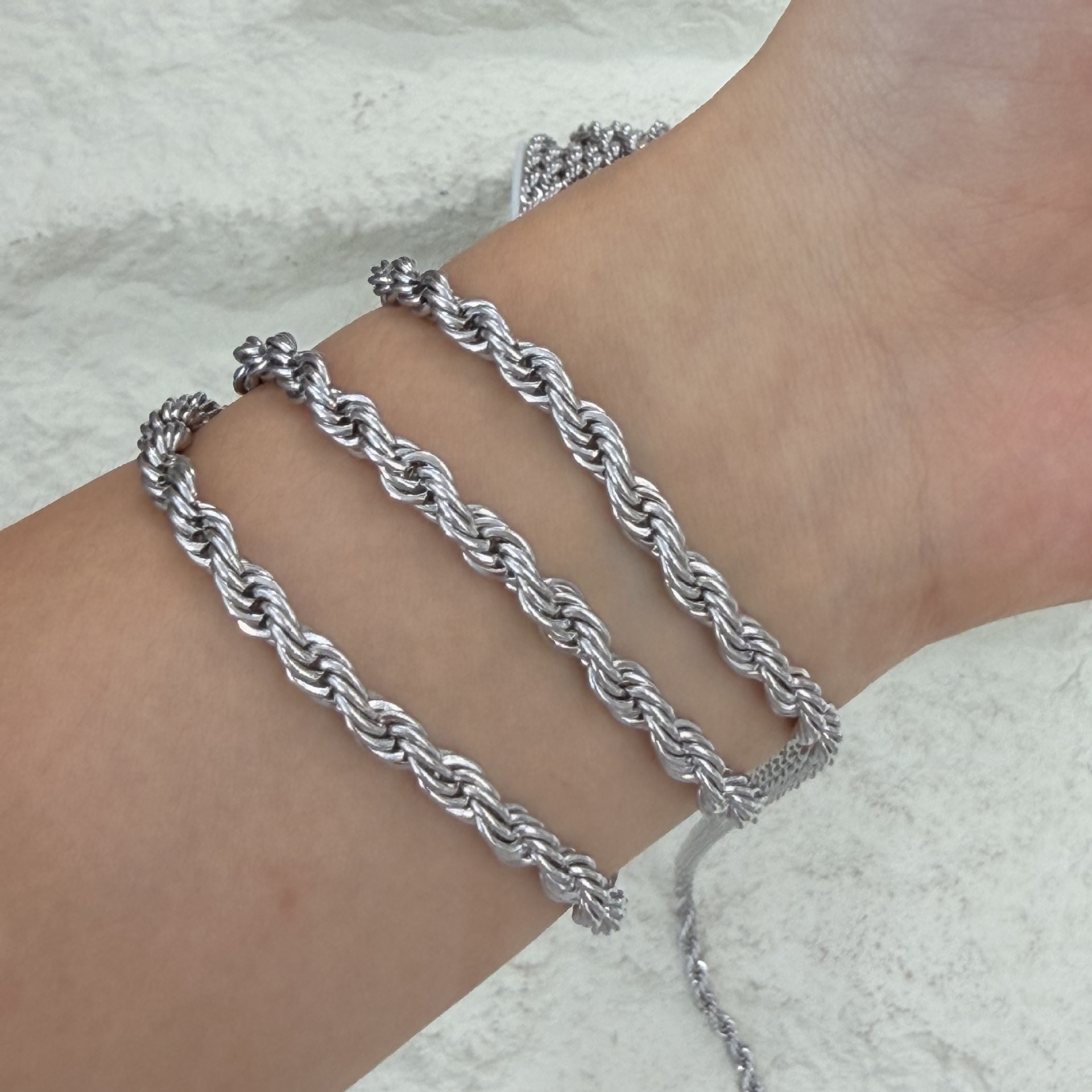 Metal twist chains, stainless steel twisted ropes, twist chains, jewelry accessories, bracelets, necklaces, semi-finished chains, multiple specifications pic 15