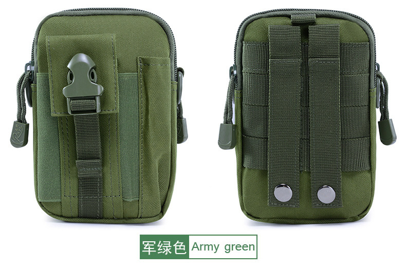 Yitu Army Camouflage Mountaineering Small waist Bag, crossbody crossbody single-shoulder bag, mobile phone waterproof sports outdoor waist bag Tactical bag pic 30