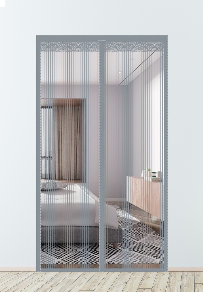 金刚网防蚊门帘魔术贴免打孔卧室入户门磁吸防风纱帘夏季家用隔断详情19