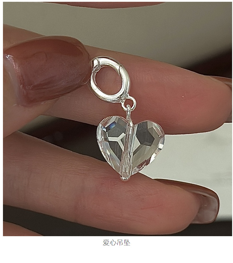 S925 sterling silver Korean version, with a niche design sense and retro cut surface, is a Korean style fashion accessory wholesale pic 1