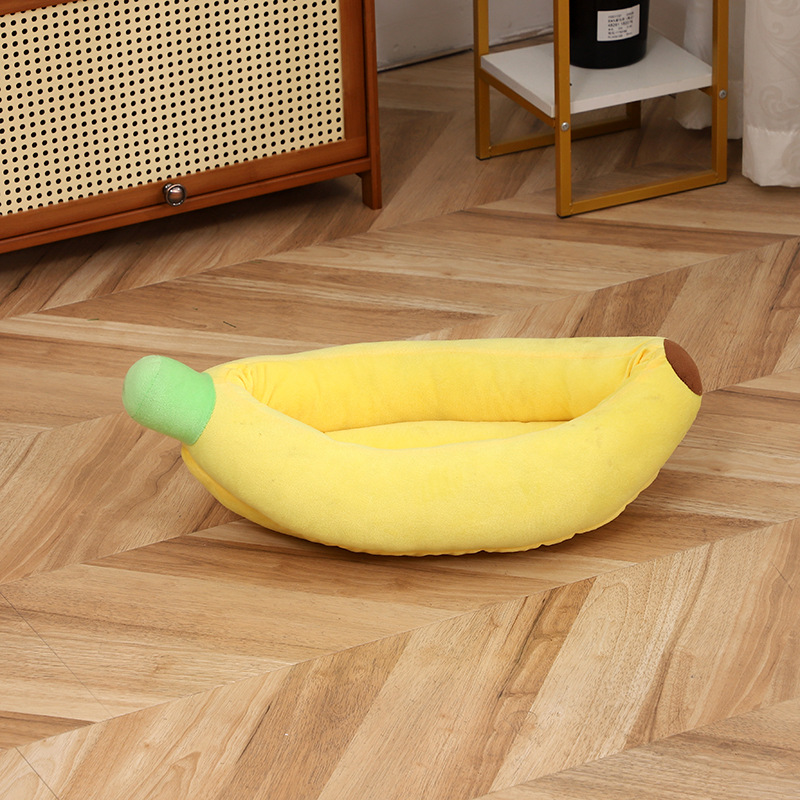 Banana pet beds, cat beds, dog beds, cross-border super soft pet pads, thickened anti-slip, detachable and washable, wholesale for small and medium-sized dogs pic 8