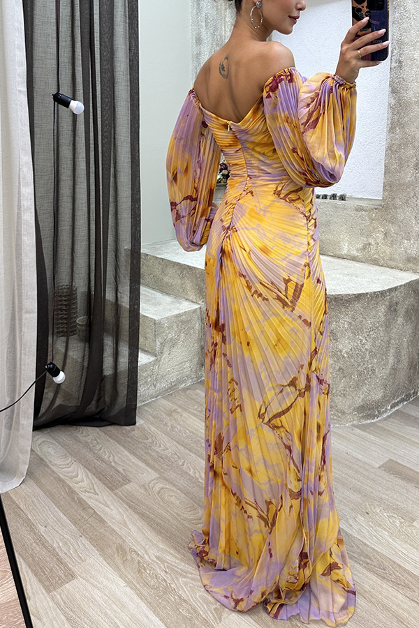 High-end women's dress高品质四季女装聚会压褶民族风性感连衣裙详情17
