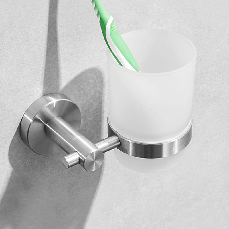 毛巾架304不锈钢浴巾架卫生间厕所浴室置物架壁挂式卫浴挂件套装详情11