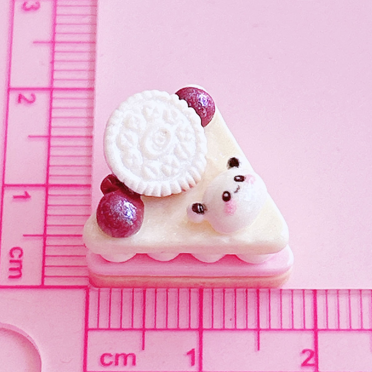 Panda Triangle Mousse Cake Food Play Decoration diy Hair accessory Pendant Handcrafted matching decorative embellishment materials pic 19