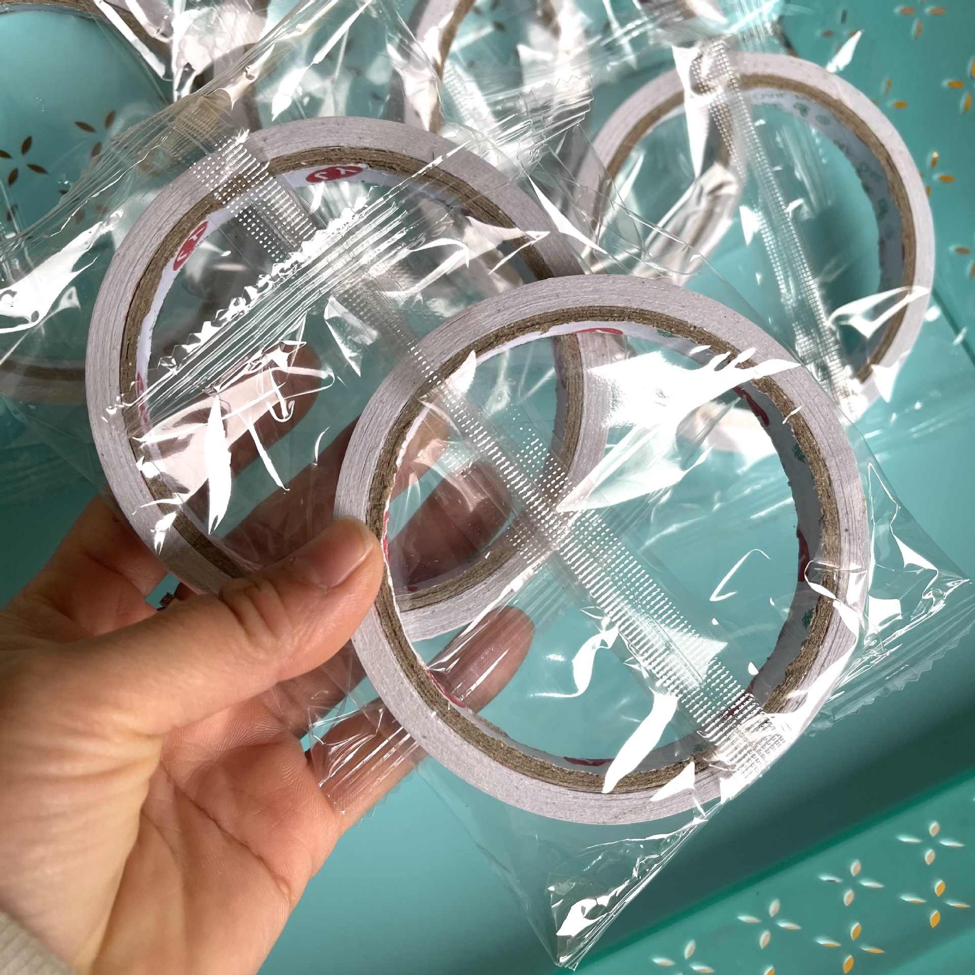 【 Zone 1-2 】【 Individual Packaging 】 Double-sided tape 300 yuan per box, individual packaging stationery double-sided tape, single and double-sided adhesive tape, hand-torn double-sided tape, 1 yuan for wholesale supply, 2 yuan for wholesale pic 3