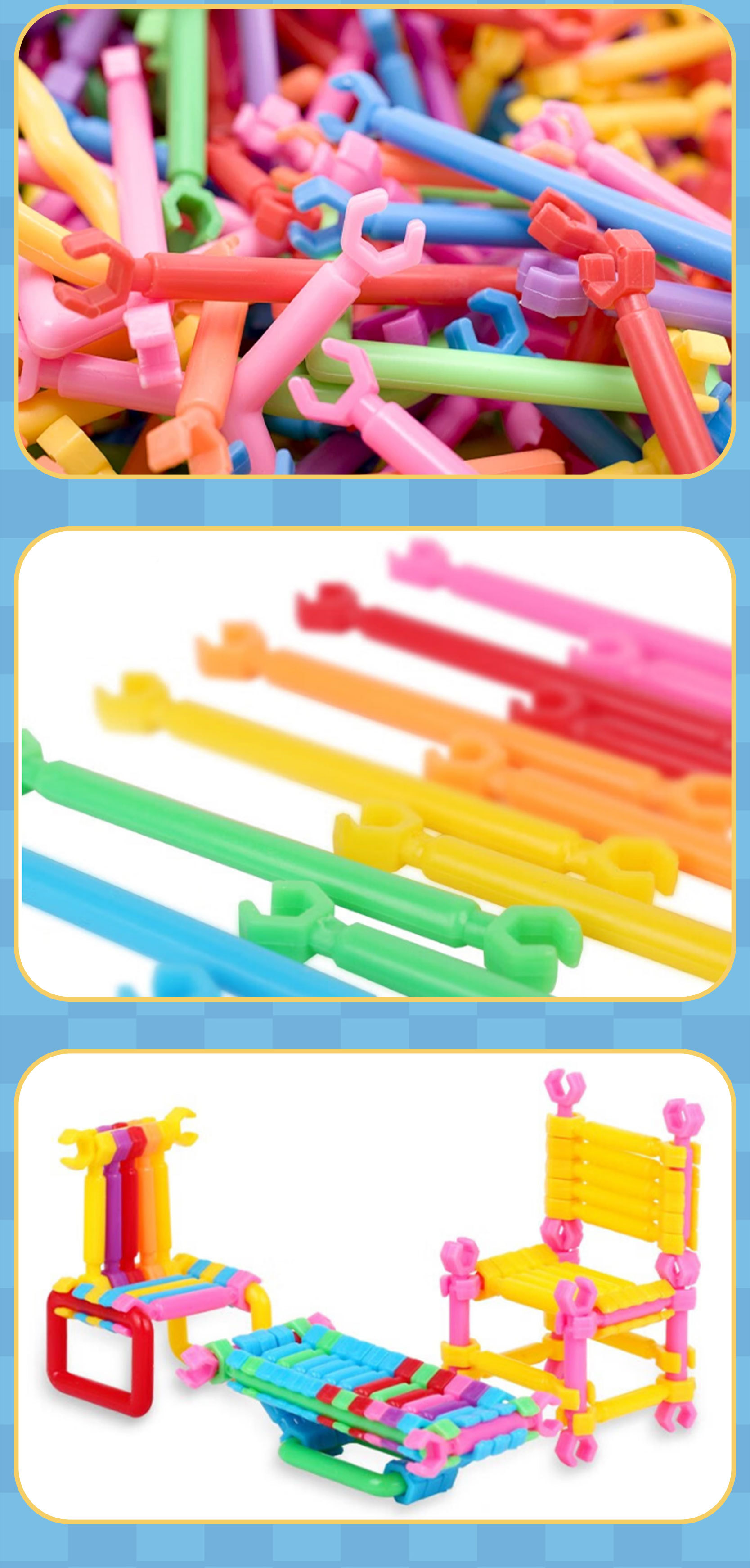 Niños múltiples formas combinación libre puzzles bloques de construcción smart sticks hecho a mano ensamblaje almacenamiento construcción hogar 100 formas cambiantes pic 5