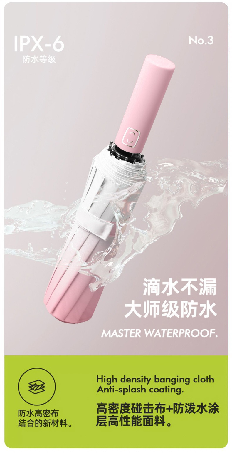 渐变色40骨全自动雨伞男士大号晴雨两用太阳伞批发定制防晒遮阳伞详情4
