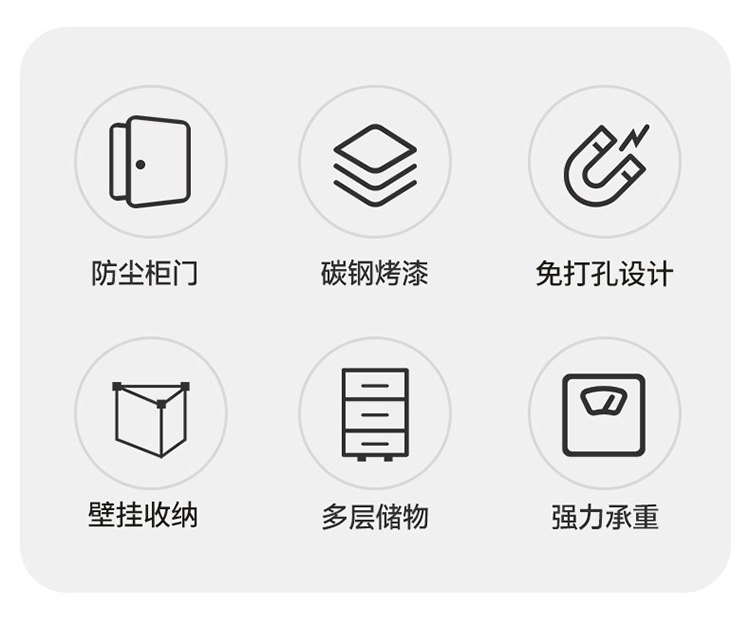 厨房壁挂置物架免打孔调料架墙上多层挂架储物家用调味品收纳架子详情2