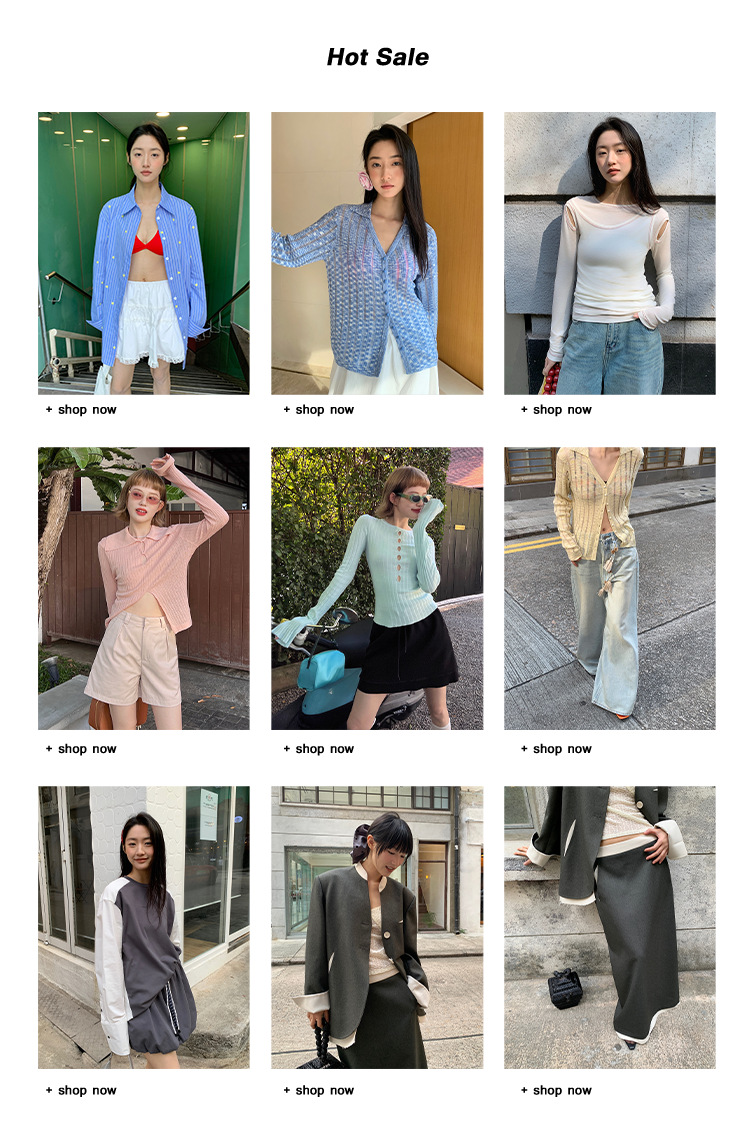 UNITY MODE多巴胺镂空设计感羊毛针织打底衫早春辣妹修身毛衣女详情2