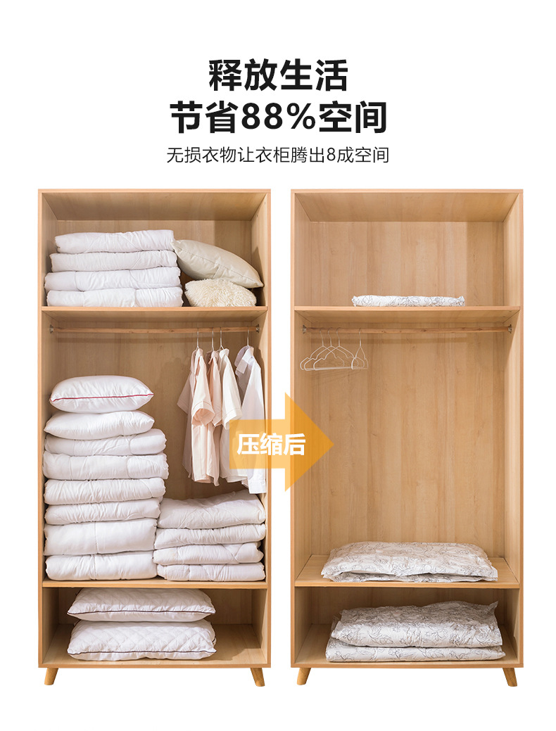 Vacuum storage bags, vacuum compression bags, thickened special bags for clothes and quilts, super thick and airtight sorting and packing bags pic 7