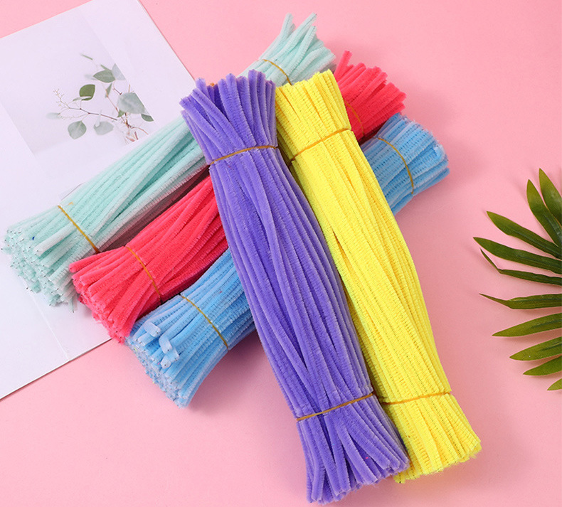 加密扭扭棒diy材料包手工花束发箍彩色马卡龙毛根扭扭棒超密批发详情13