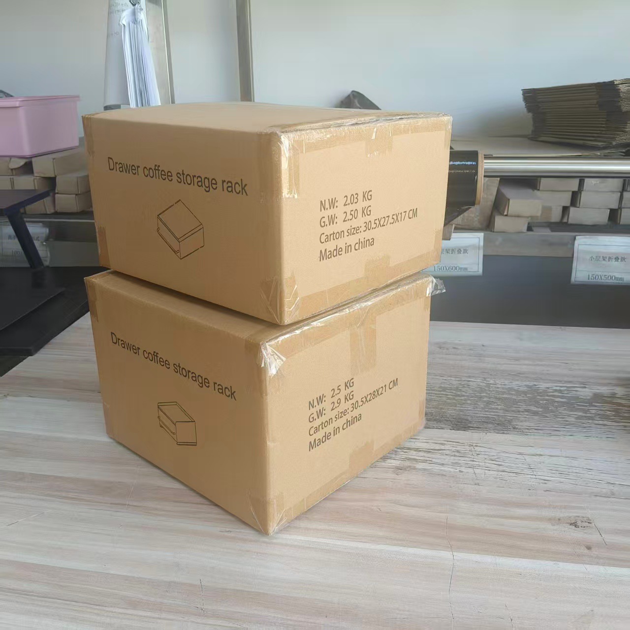 化妆品杯子防尘梳妆台桌面整理箱抽屉式护肤品收纳盒철제수납함详情1