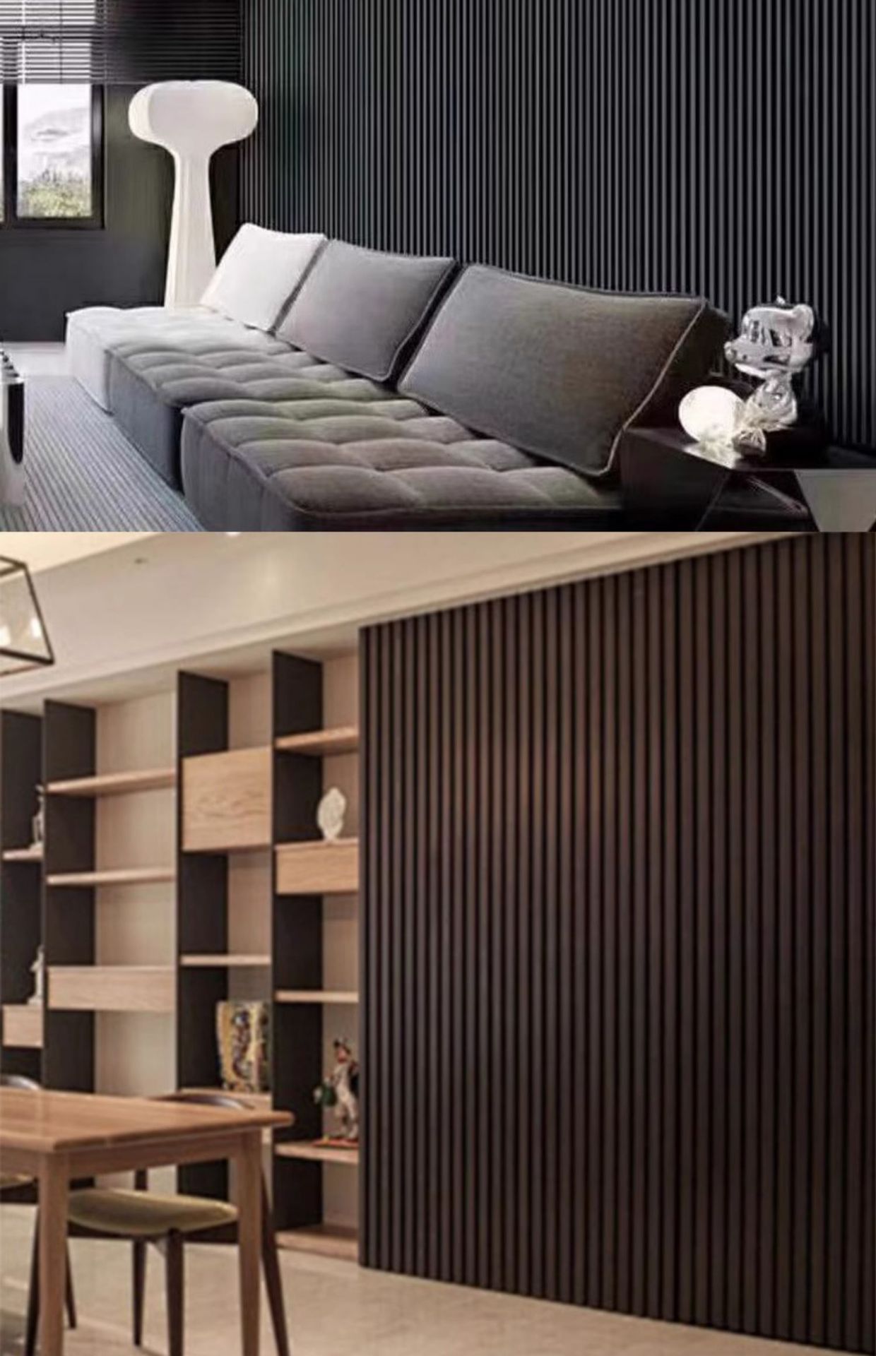 生态木竹木纤维格栅板护墙板电视背景墙凹凸长城板PVC墙面装饰板详情25