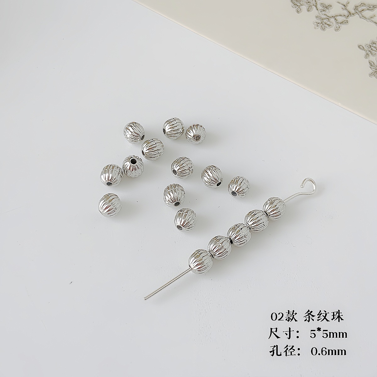 【 Silver ccb Series 】 Versatile and affordable basic beaded beads, flower heart scattered beads, diy handcrafted beading material pic 9